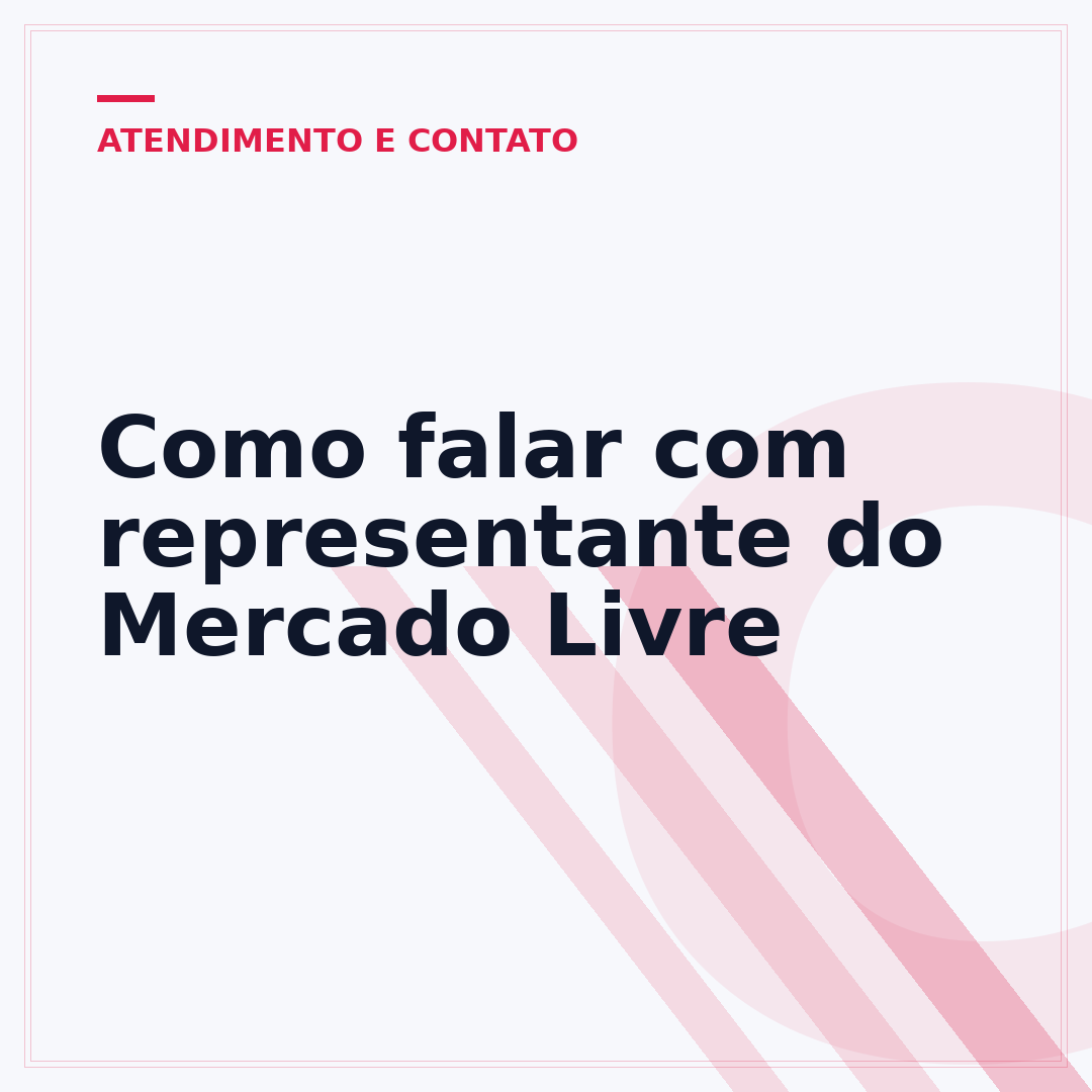 Como falar com representante do Mercado Livre