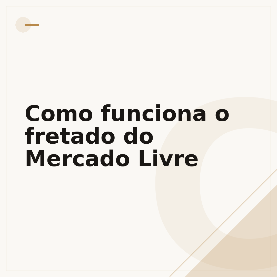 Como funciona o fretado do Mercado Livre