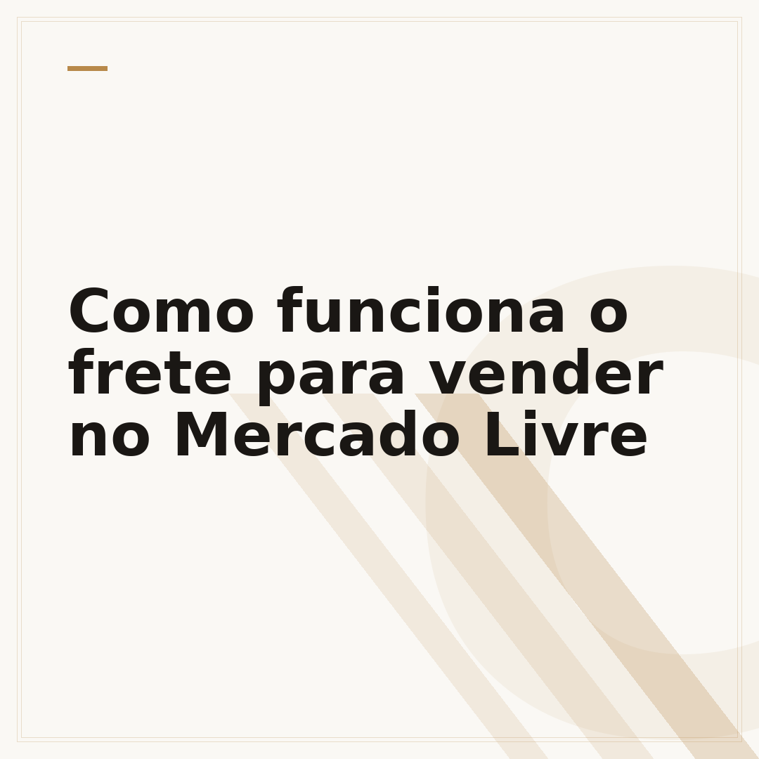 Como funciona o frete para vender no Mercado Livre
