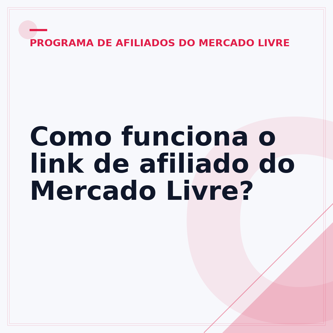 Como funciona o link de afiliado do Mercado Livre?