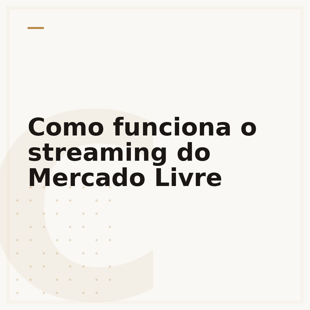 Como funciona o streaming do Mercado Livre