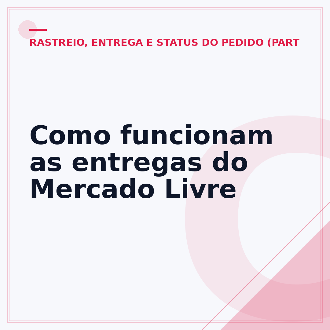 Como funcionam as entregas do Mercado Livre