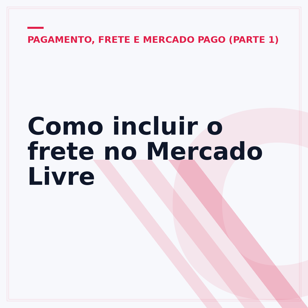 Como incluir o frete no Mercado Livre