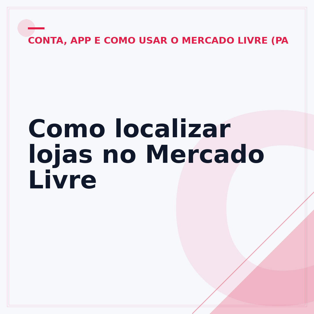 Como localizar lojas no Mercado Livre
