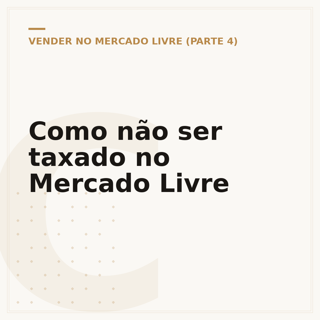Como não ser taxado no Mercado Livre