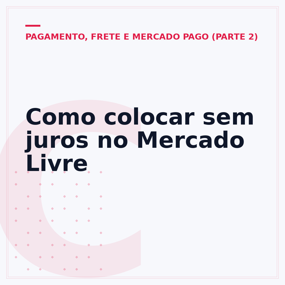 Como colocar sem juros no Mercado Livre