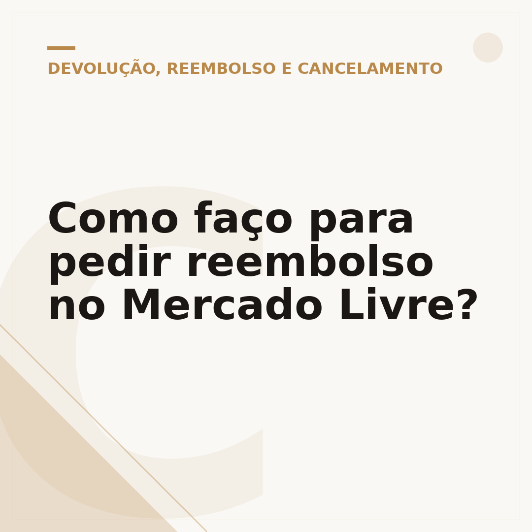 Como faço para pedir reembolso no Mercado Livre?
