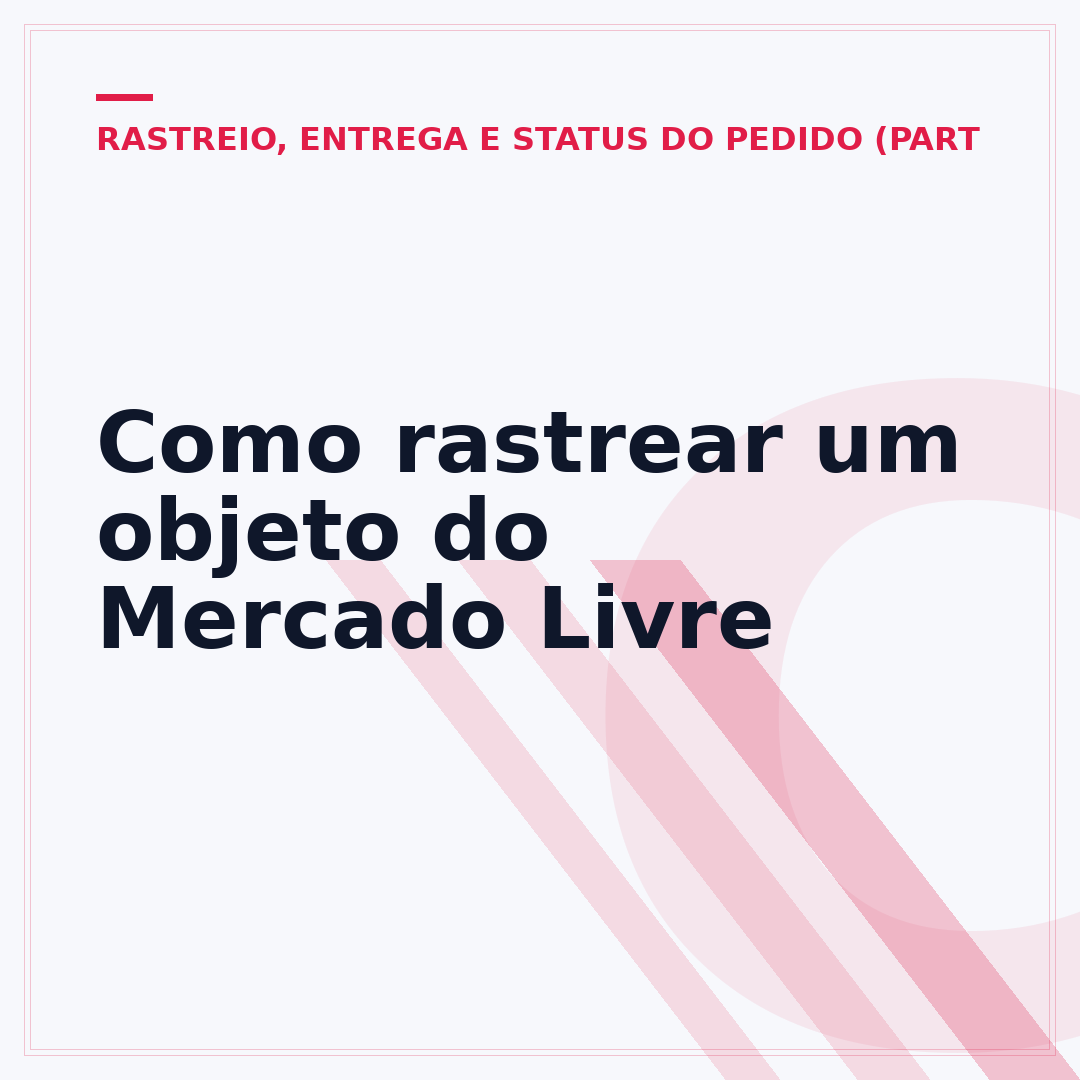 Como rastrear um objeto do Mercado Livre