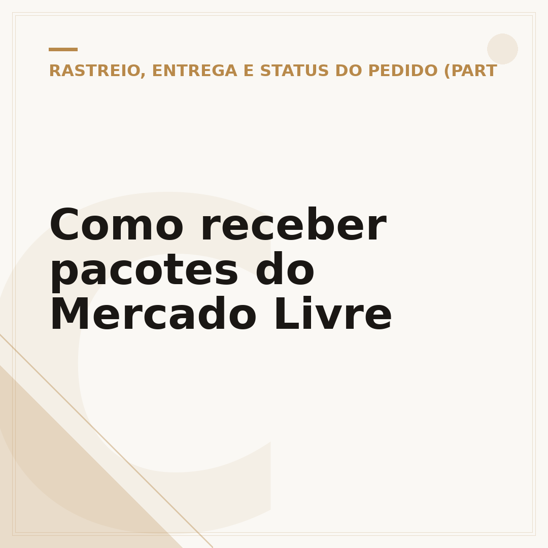 Como receber pacotes do Mercado Livre