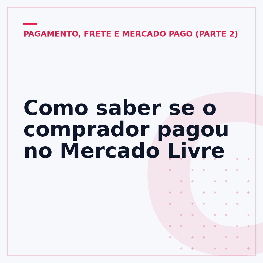 Como saber se o comprador pagou no Mercado Livre