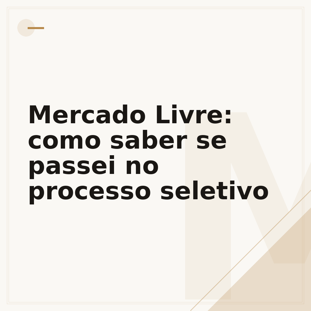 Mercado Livre: como saber se passei no processo seletivo