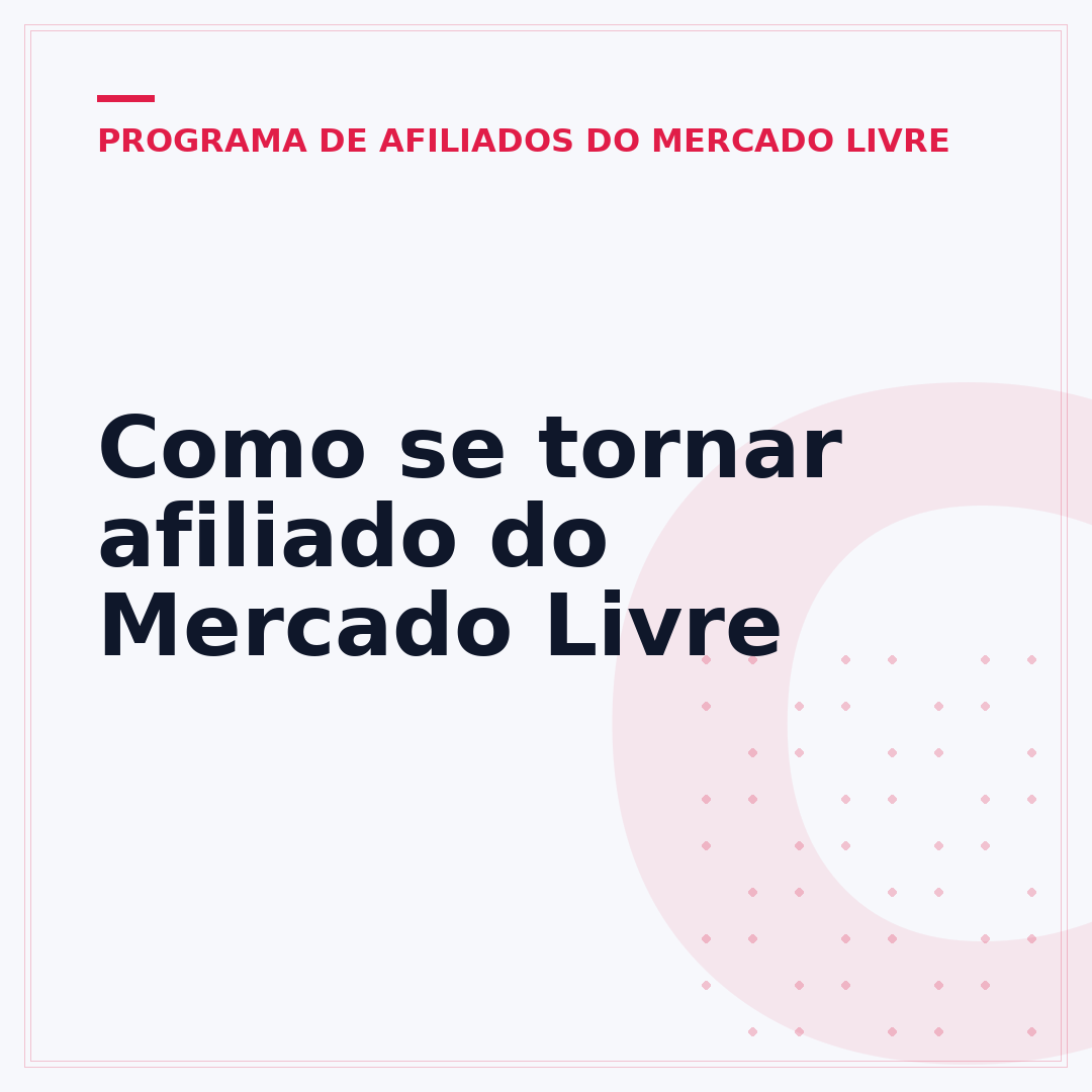 Como se tornar afiliado do Mercado Livre