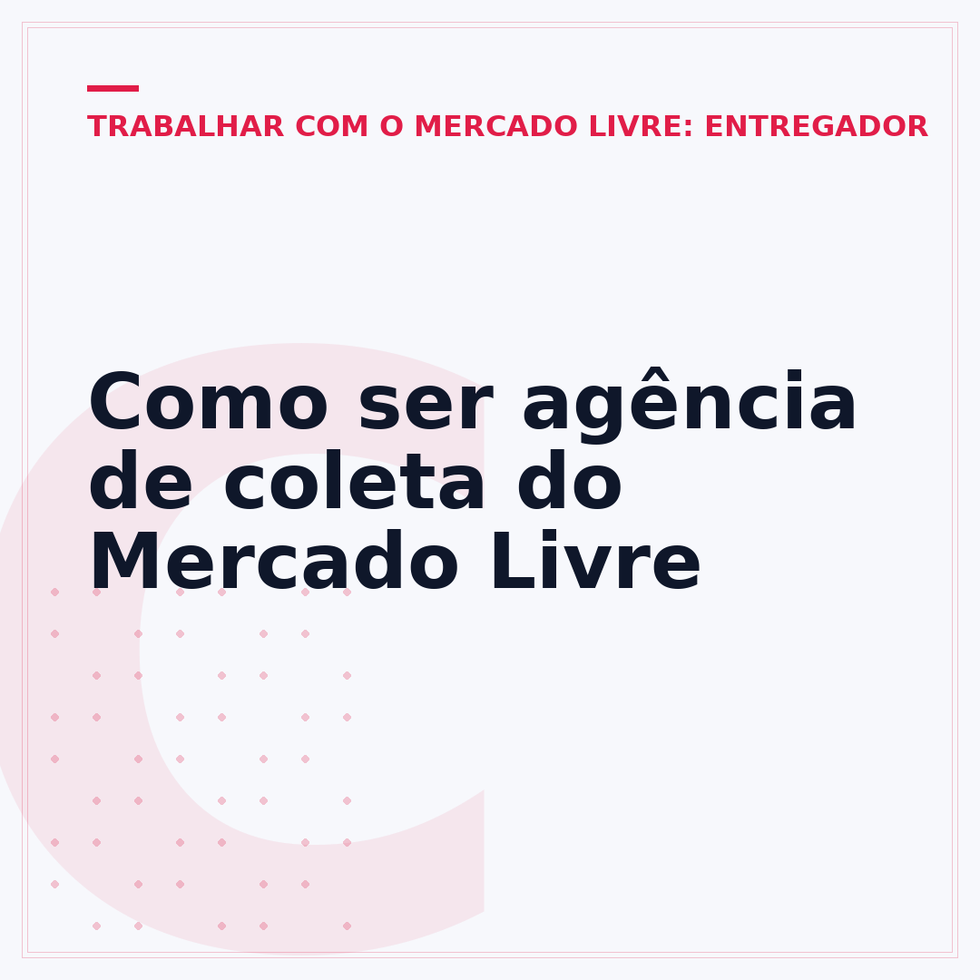 Como ser agência de coleta do Mercado Livre