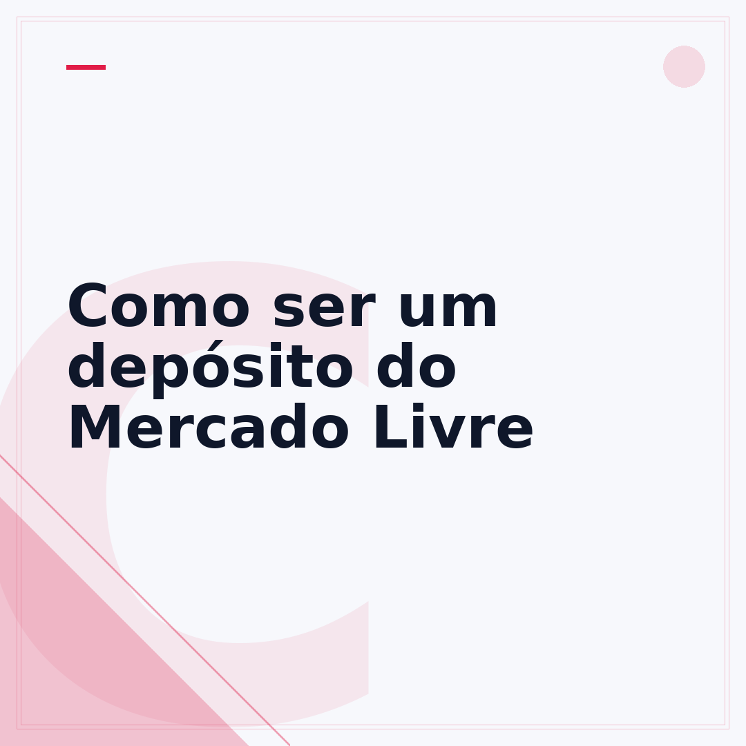 Como ser um depósito do Mercado Livre