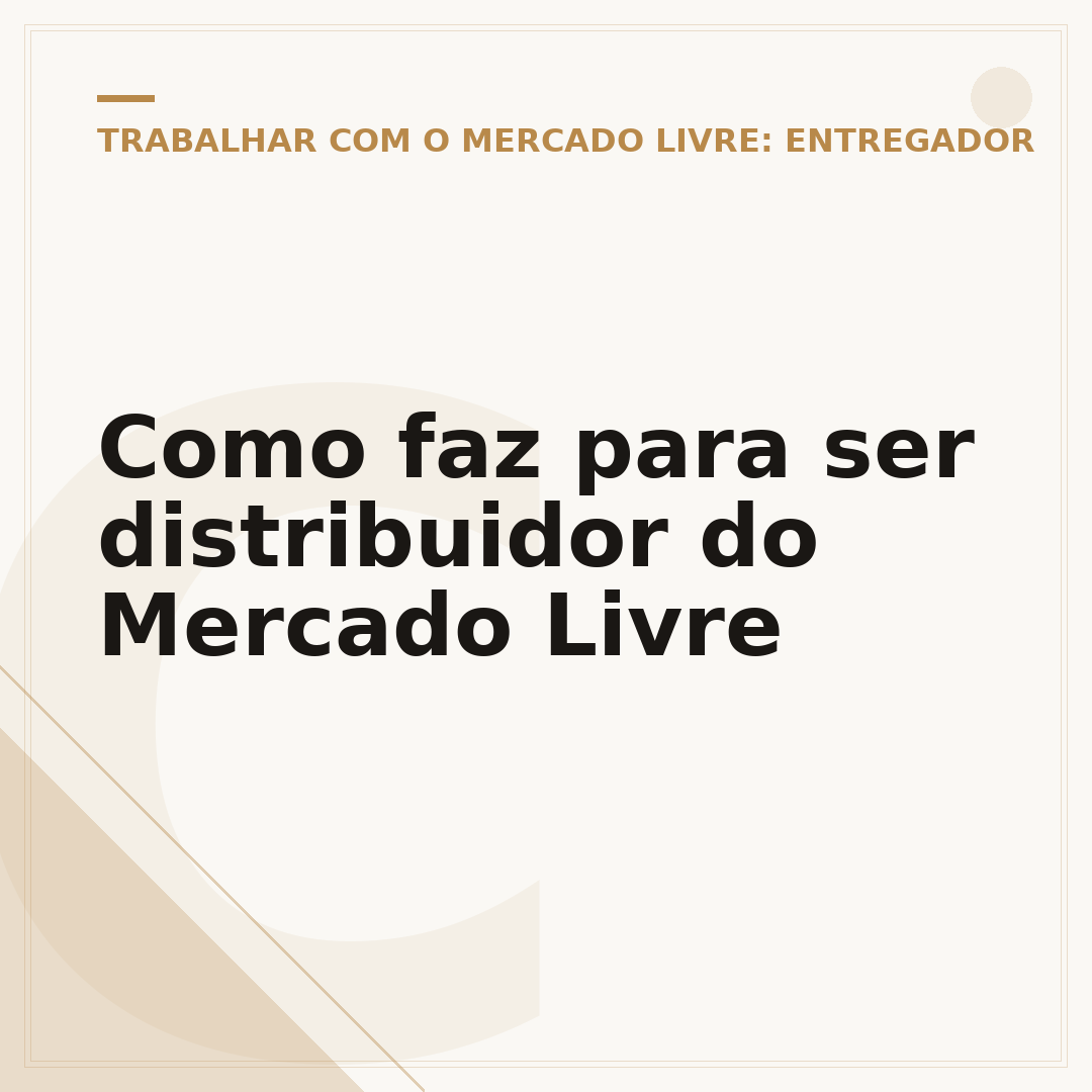 Como faz para ser distribuidor do Mercado Livre