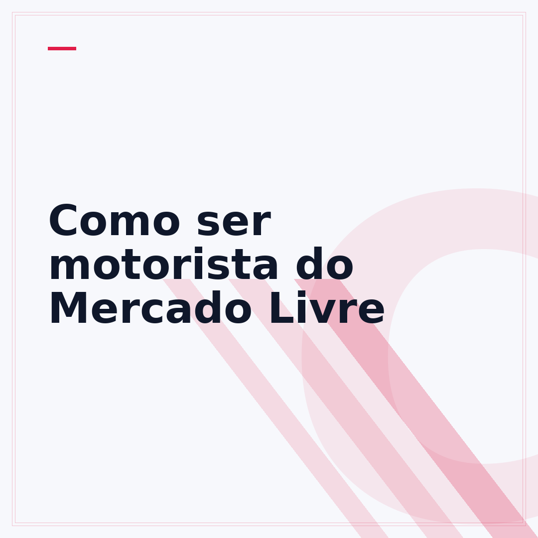 Como ser motorista do Mercado Livre