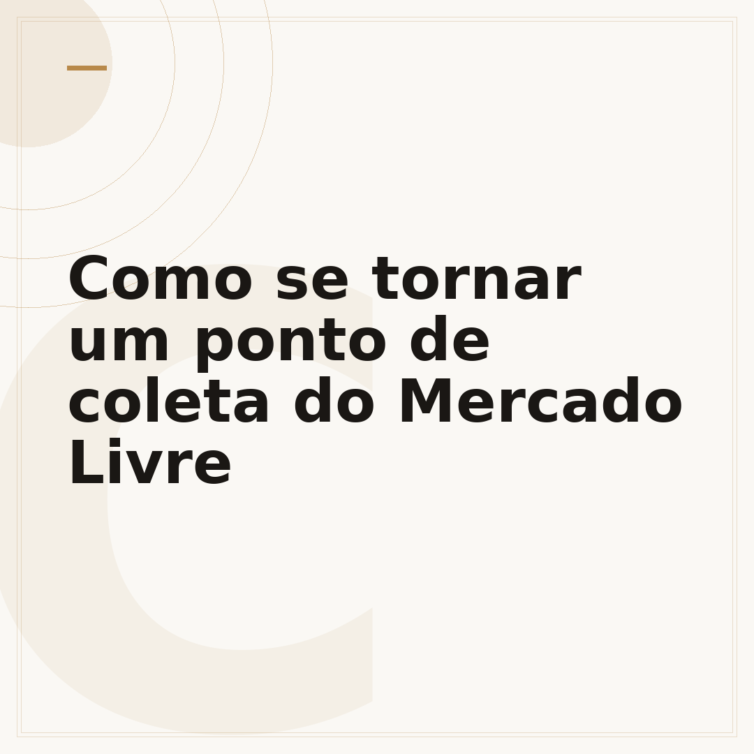 Como se tornar um ponto de coleta do Mercado Livre
