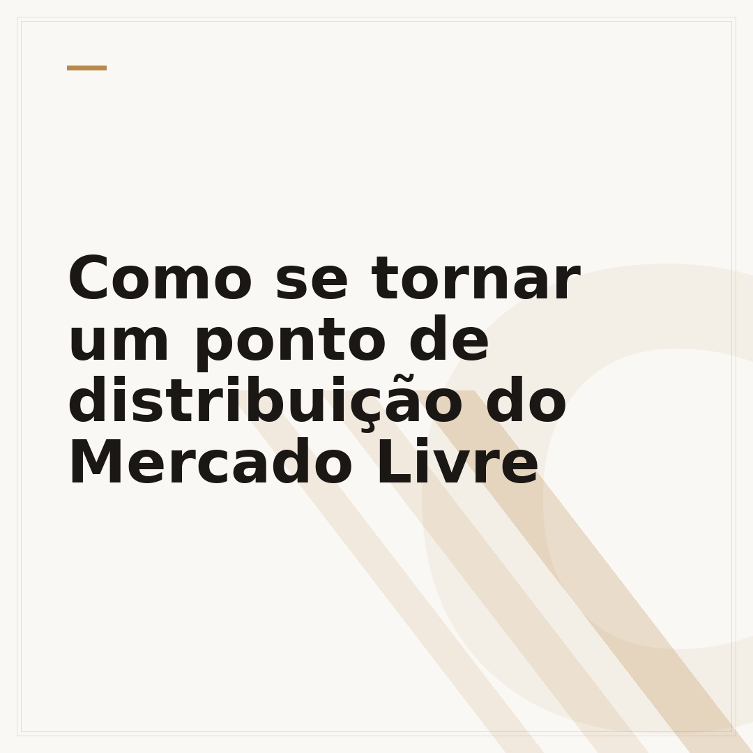 Como se tornar um ponto de distribuição do Mercado Livre