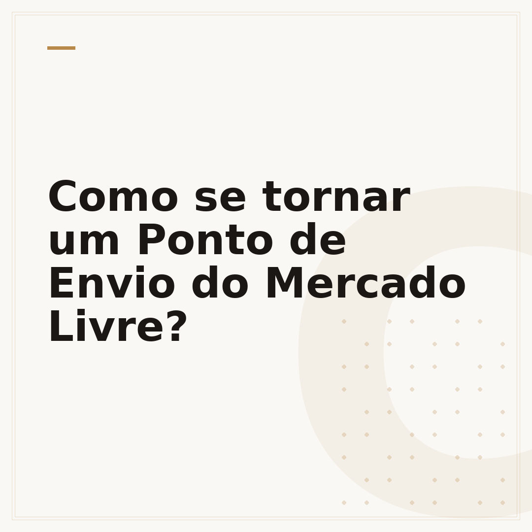 Como se tornar um Ponto de Envio do Mercado Livre?