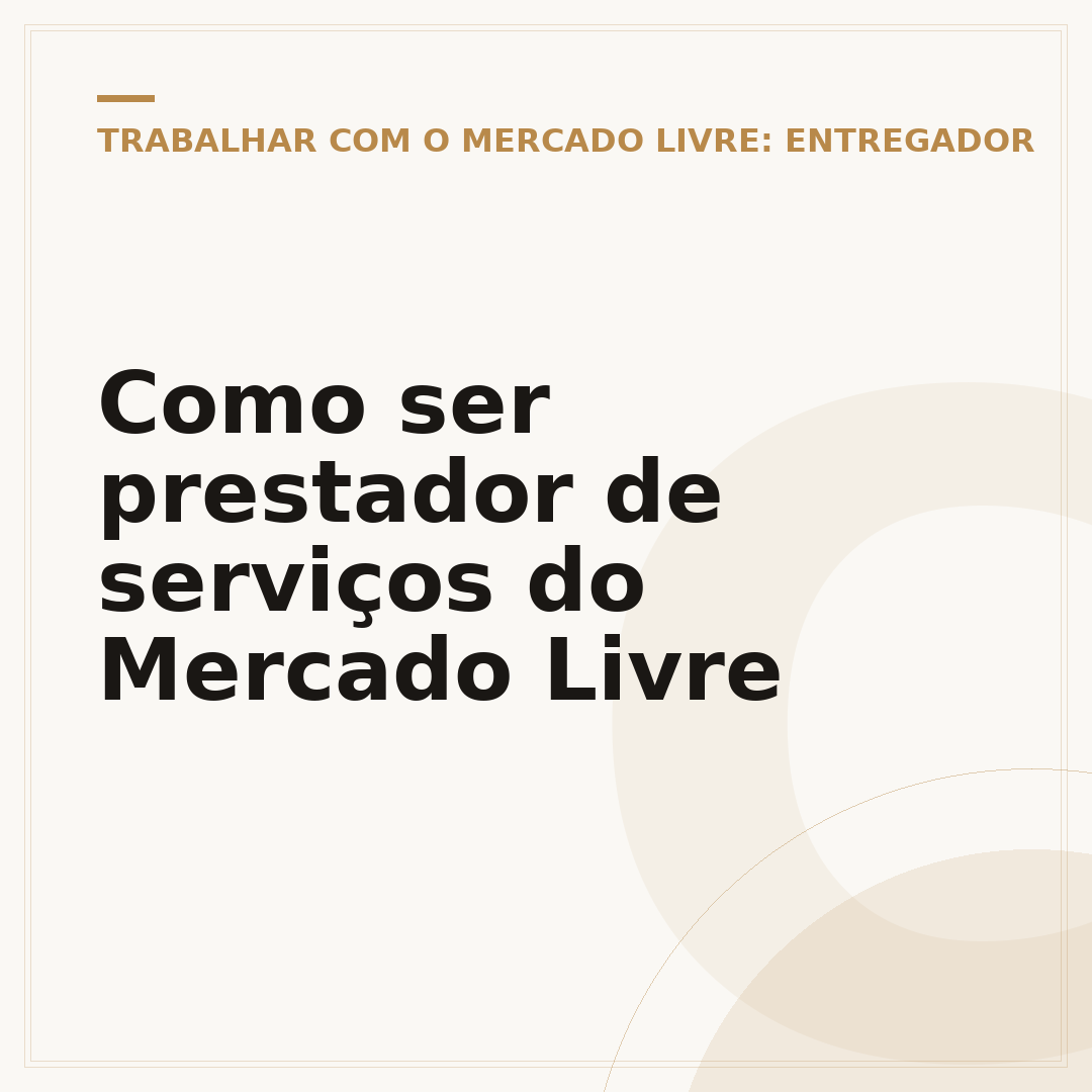 Como ser prestador de serviços do Mercado Livre