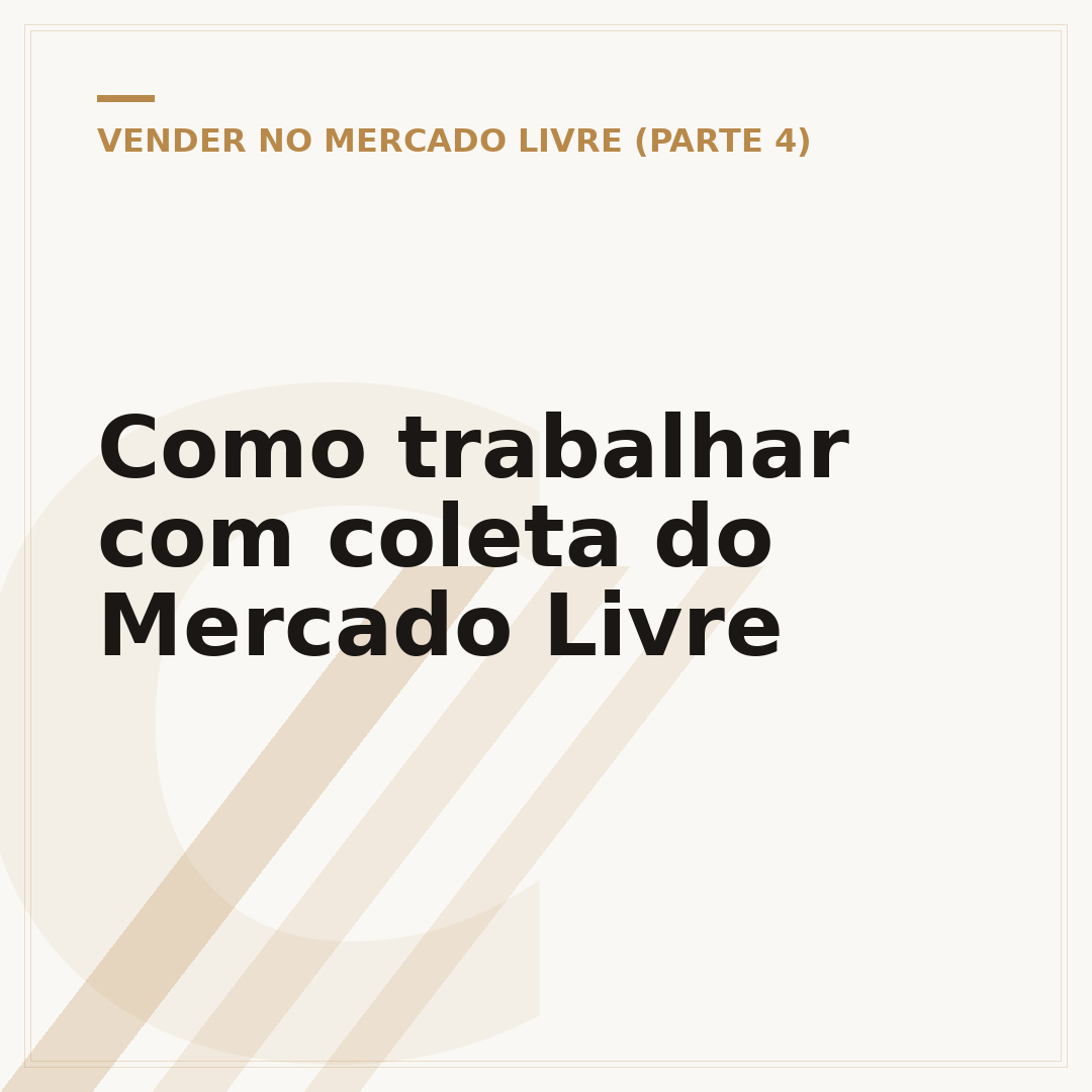 Como trabalhar com coleta do Mercado Livre