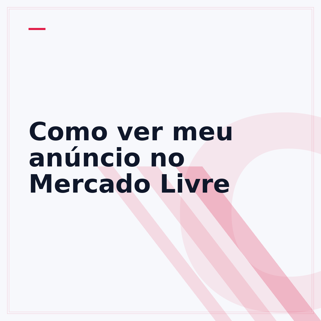 Como ver meu anúncio no Mercado Livre