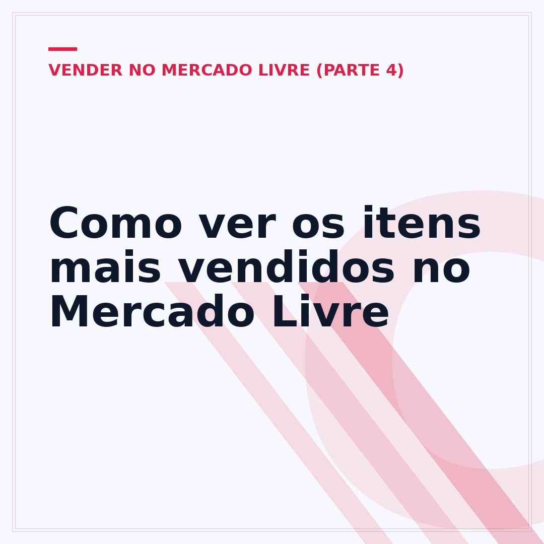 Como ver os itens mais vendidos no Mercado Livre