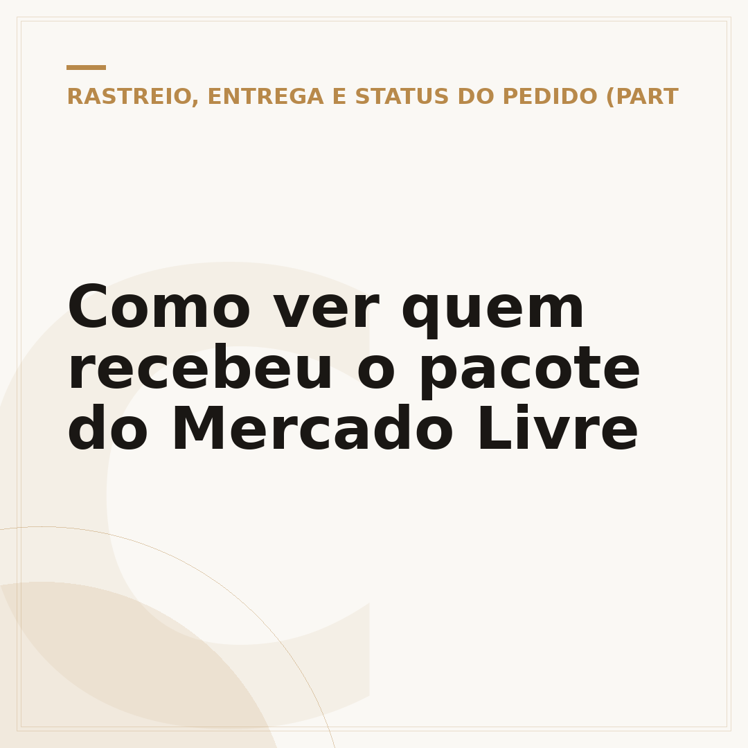Como ver quem recebeu o pacote do Mercado Livre