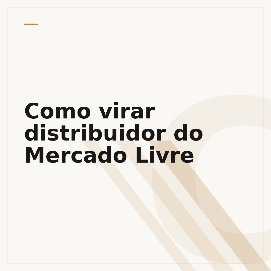 Como virar distribuidor do Mercado Livre