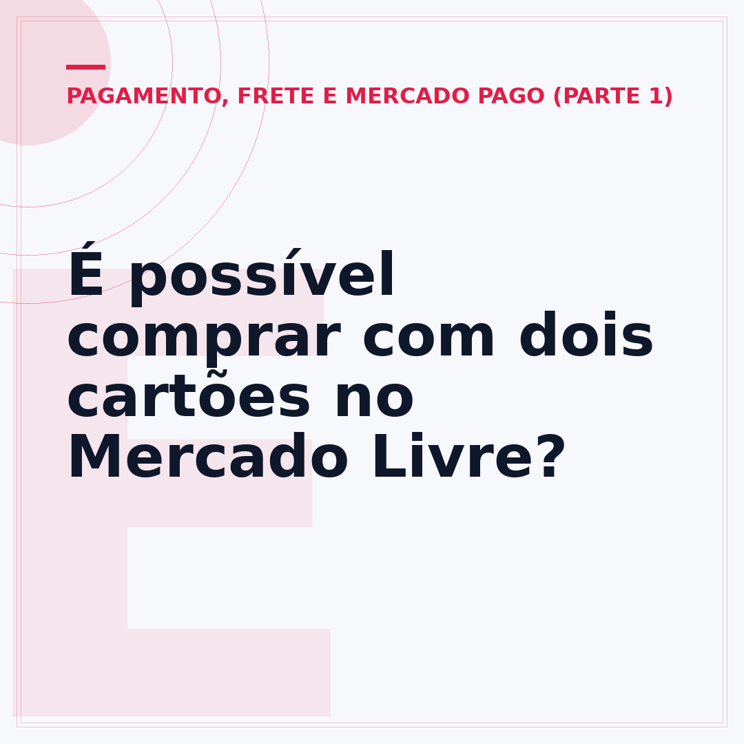 É possível comprar com dois cartões no Mercado Livre?