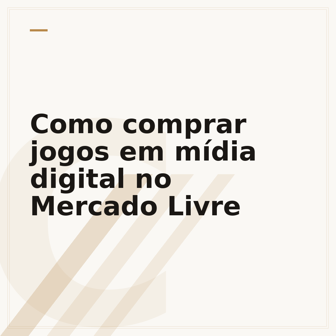 Como comprar jogos em mídia digital no Mercado Livre