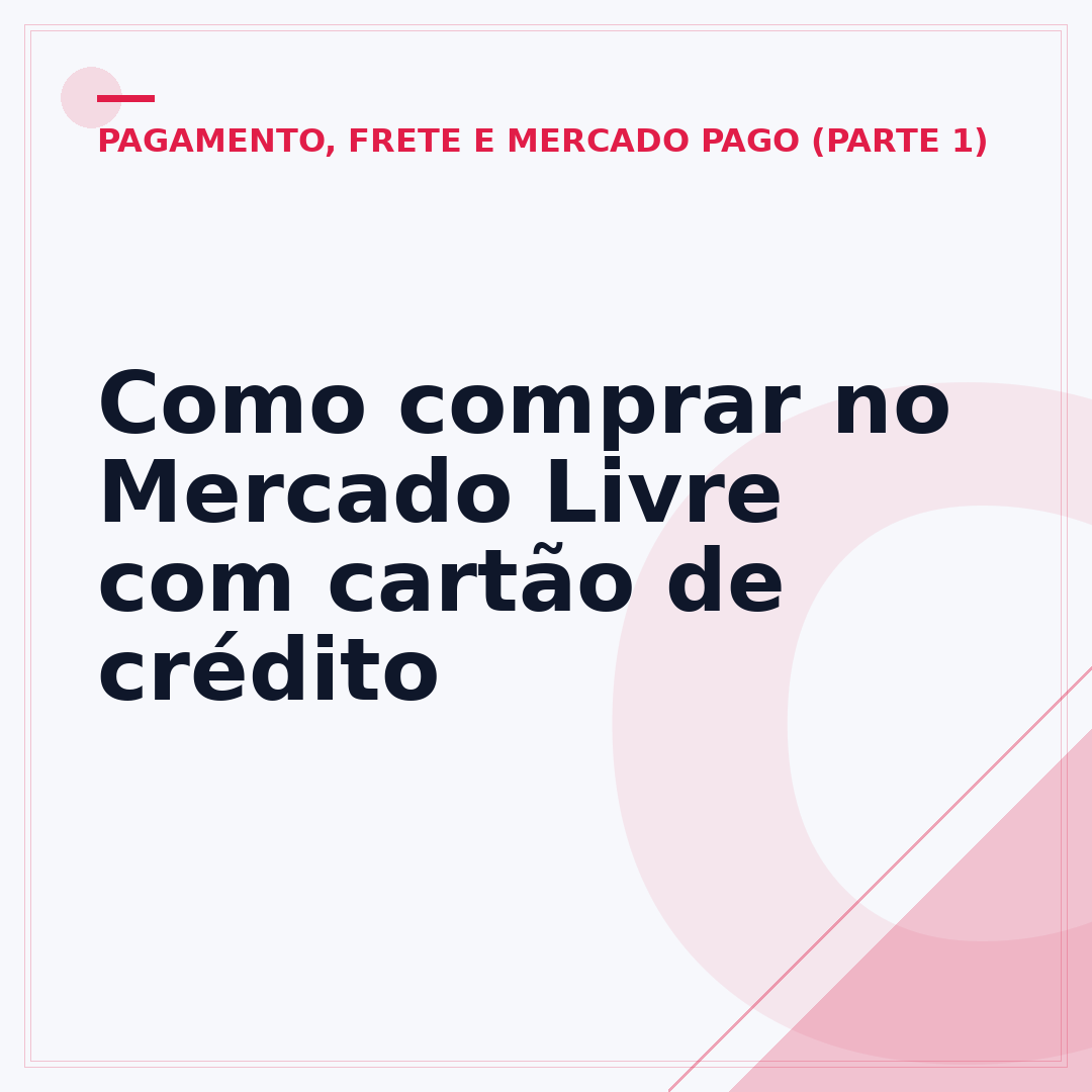 Como comprar no Mercado Livre com cartão de crédito