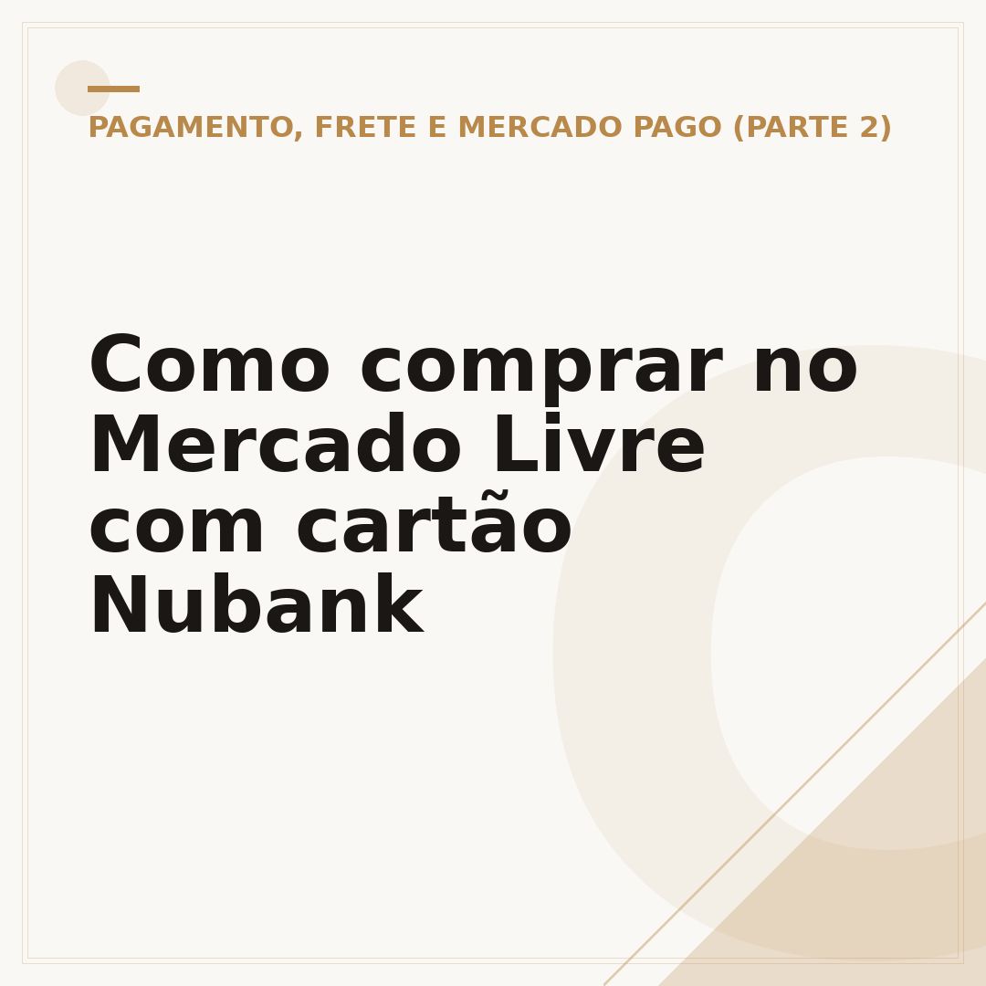 Como comprar no Mercado Livre com cartão Nubank