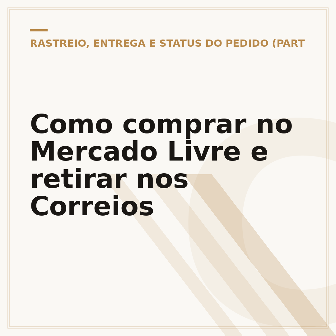 Como comprar no Mercado Livre e retirar nos Correios