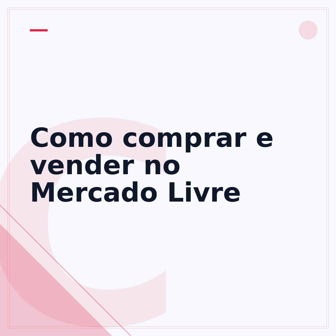 Como comprar e vender no Mercado Livre