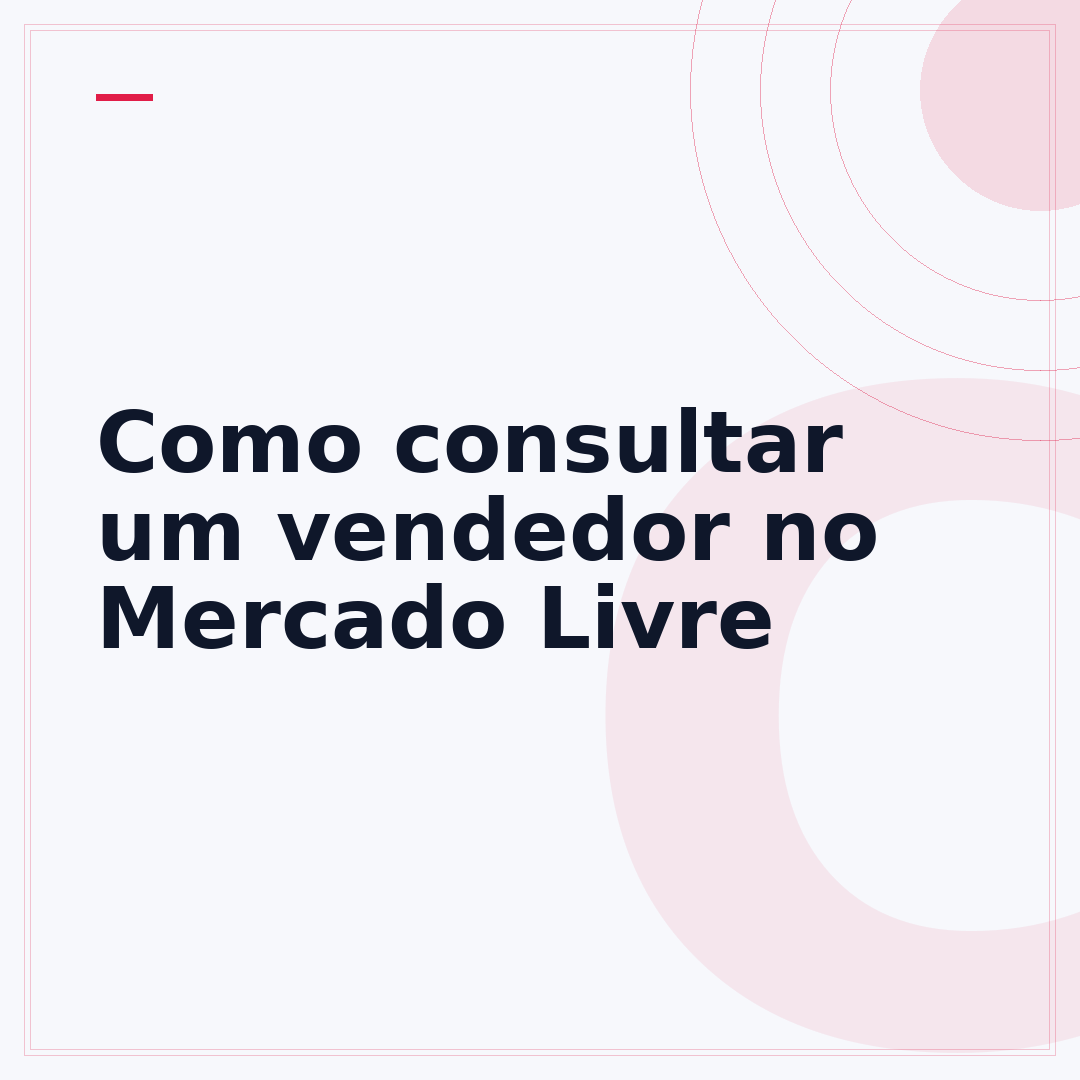 Como consultar um vendedor no Mercado Livre