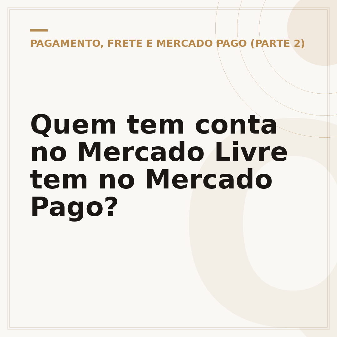 Quem tem conta no Mercado Livre tem no Mercado Pago?