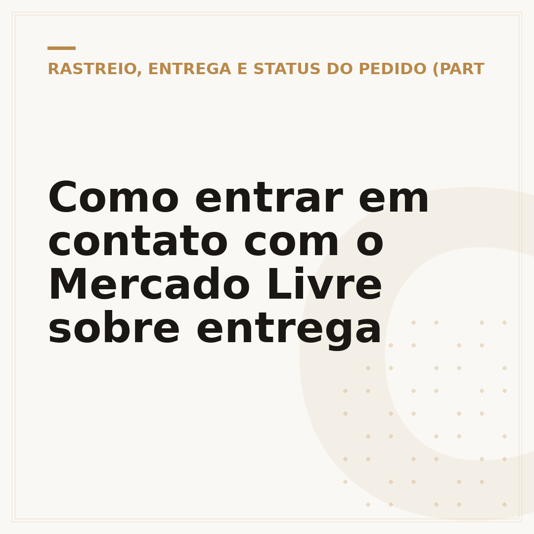 Como entrar em contato com o Mercado Livre sobre entrega
