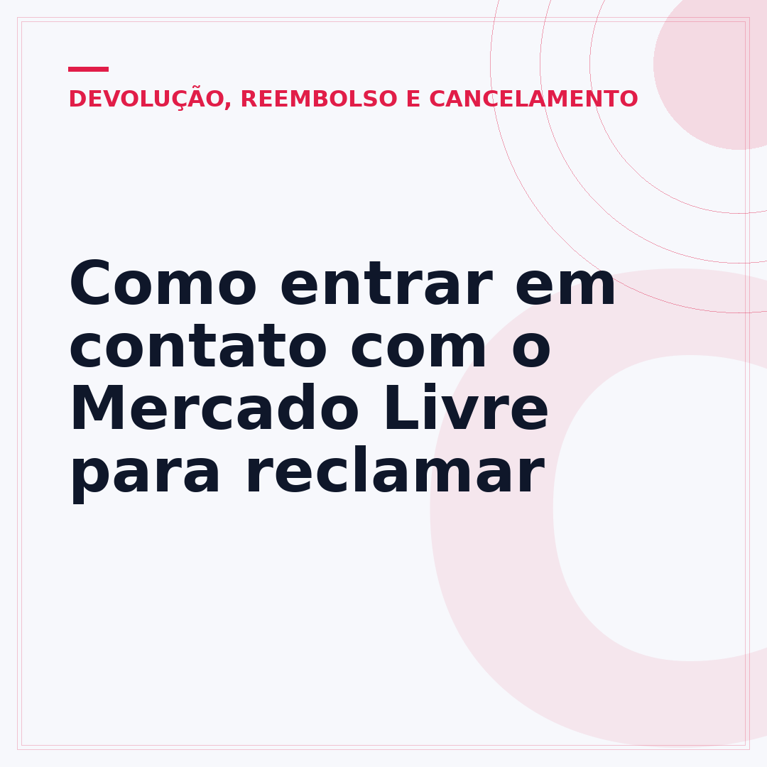 Como entrar em contato com o Mercado Livre para reclamar