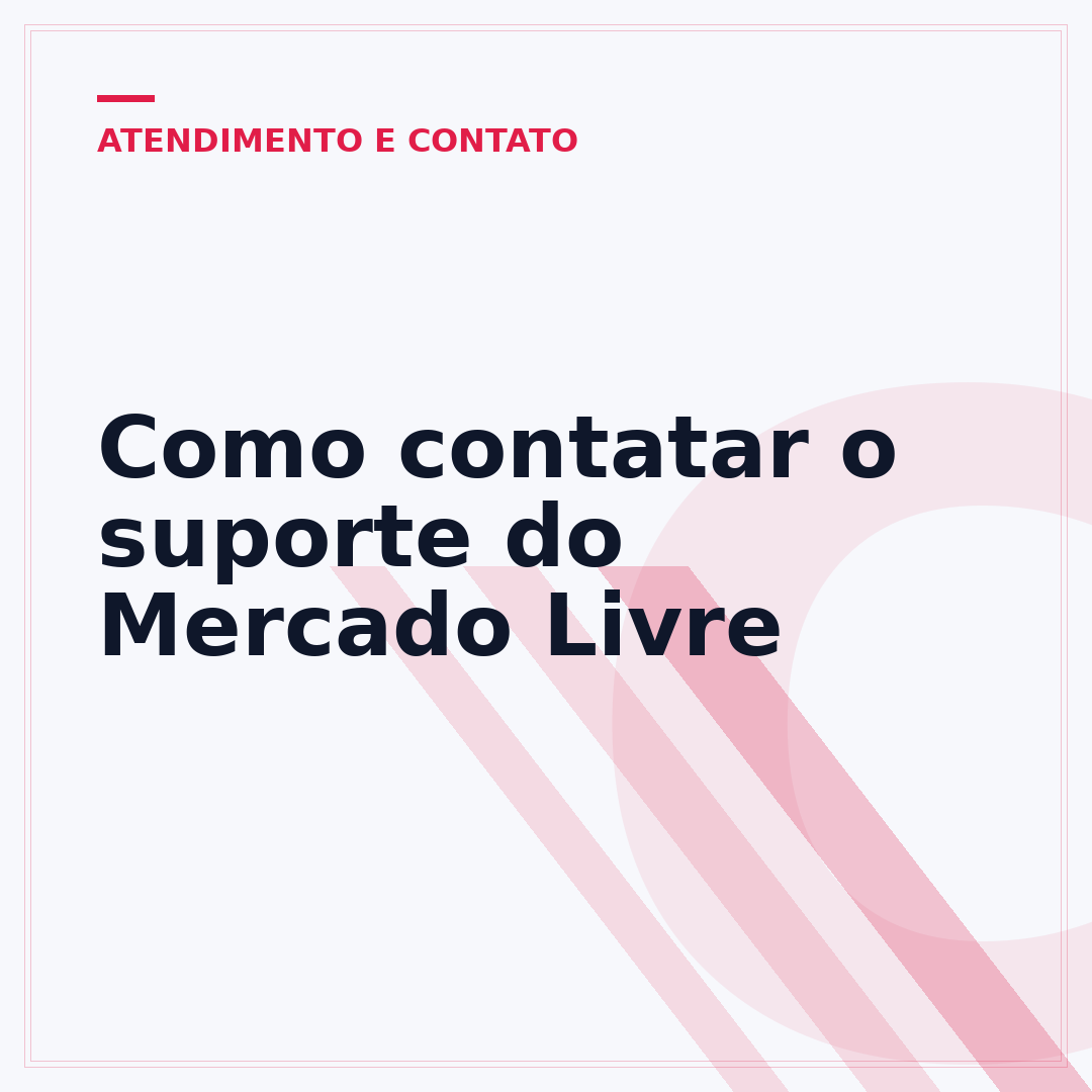 Como contatar o suporte do Mercado Livre