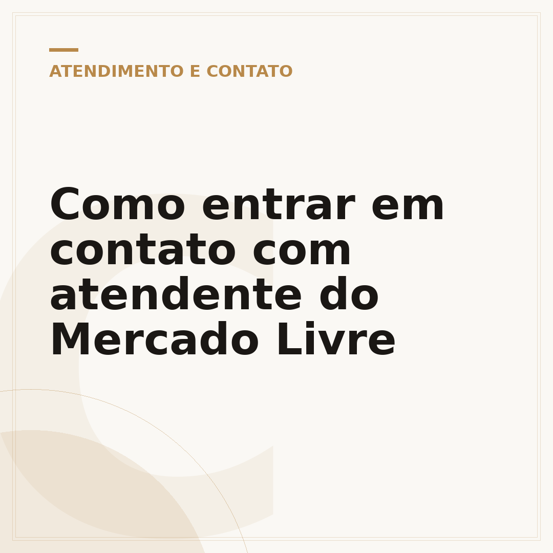 Como entrar em contato com atendente do Mercado Livre