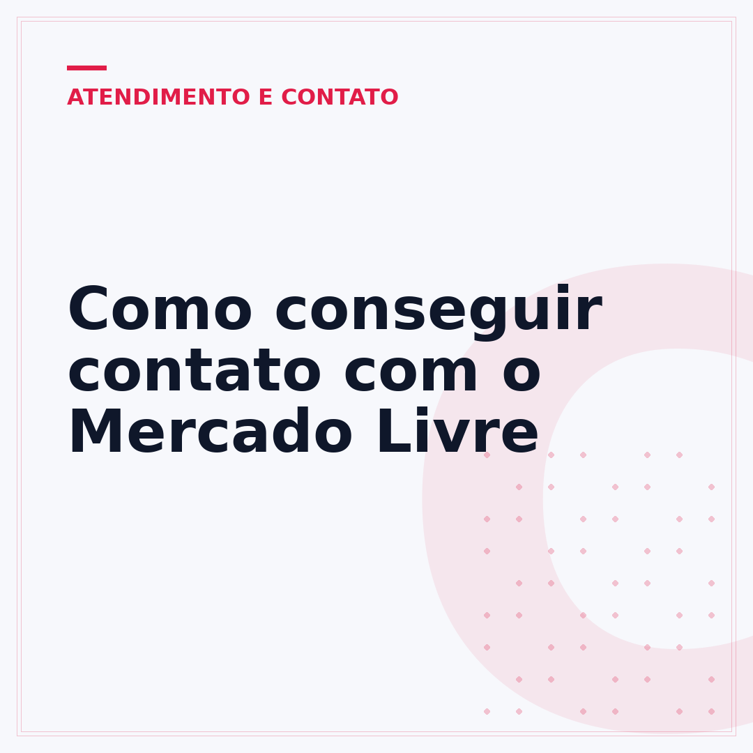 Como conseguir contato com o Mercado Livre
