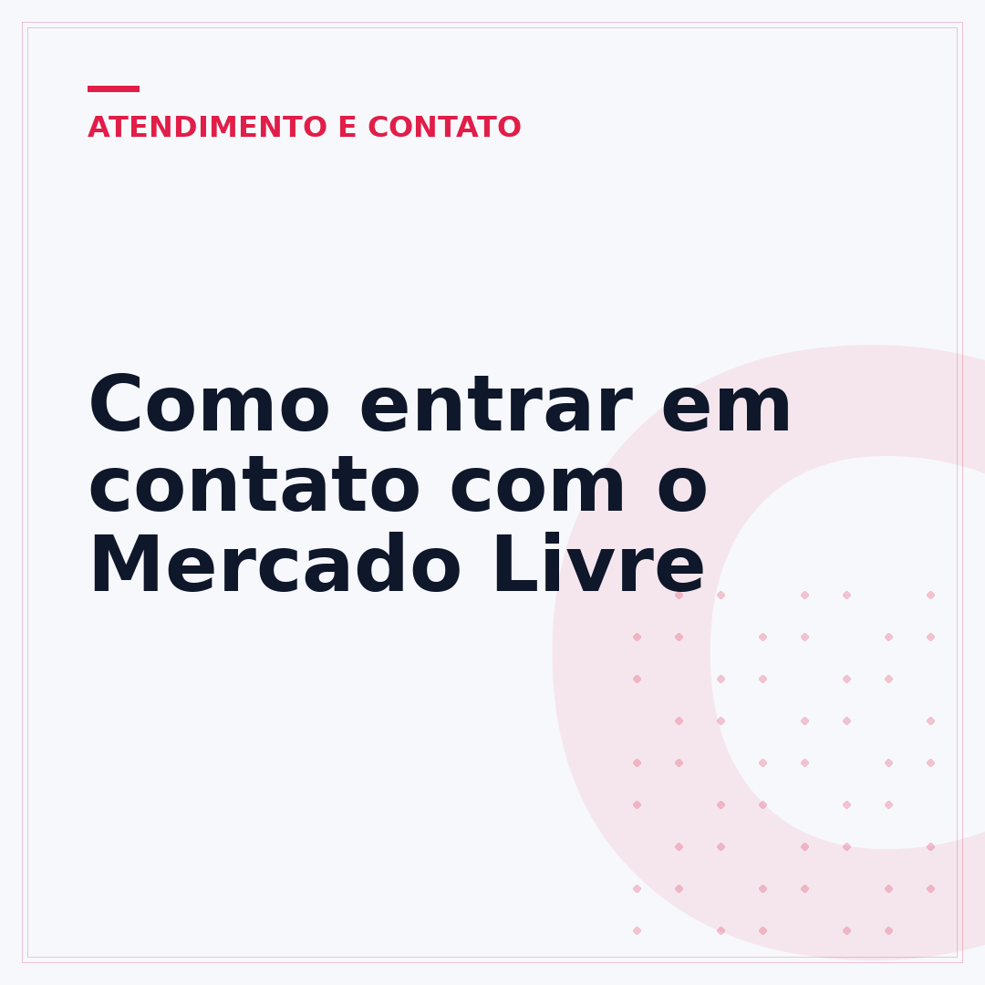 Como entrar em contato com o Mercado Livre