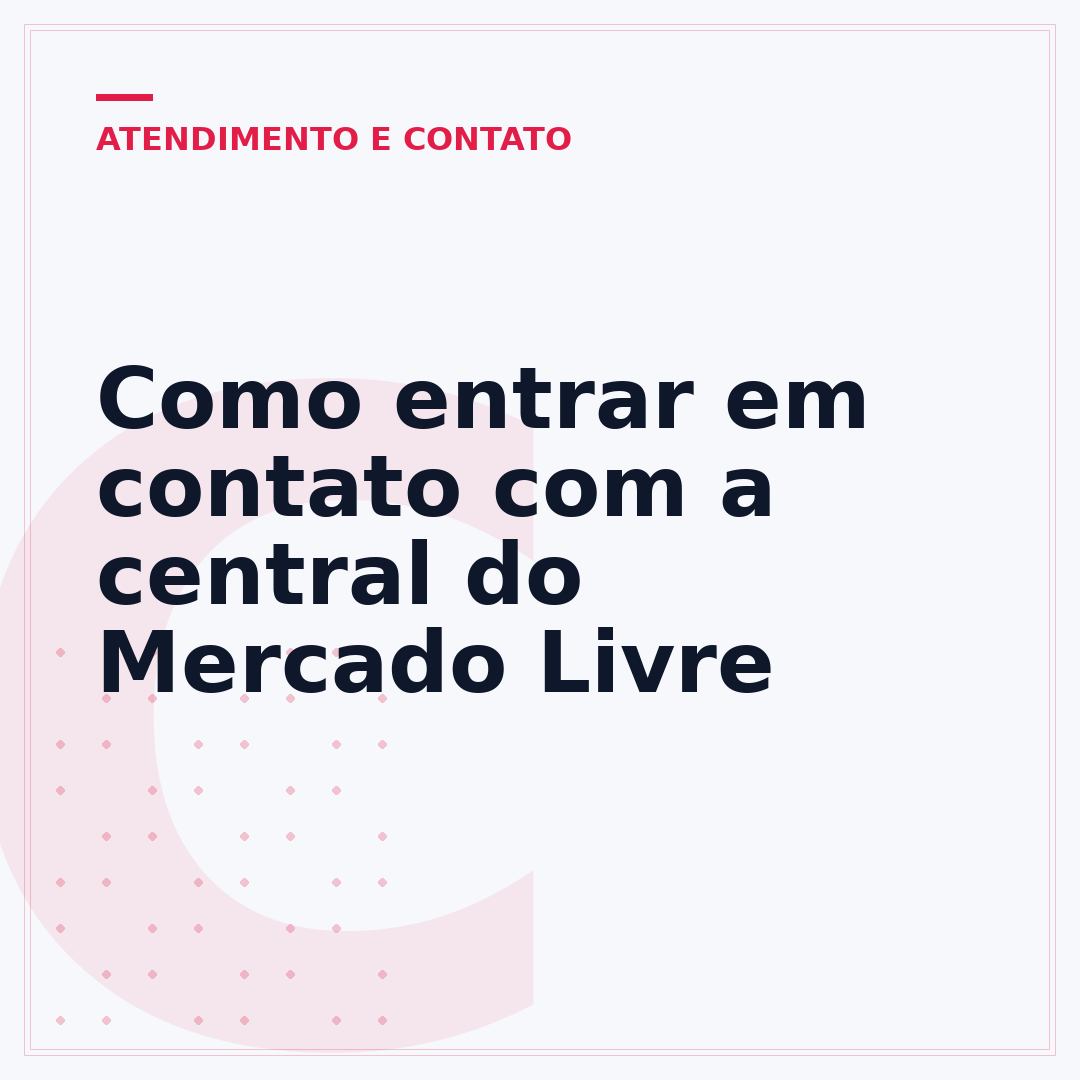 Como entrar em contato com a central do Mercado Livre