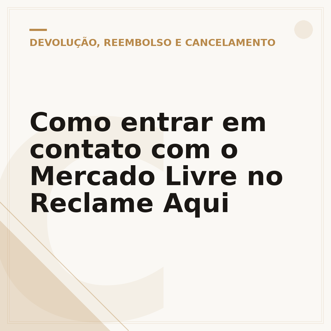Como entrar em contato com o Mercado Livre no Reclame Aqui