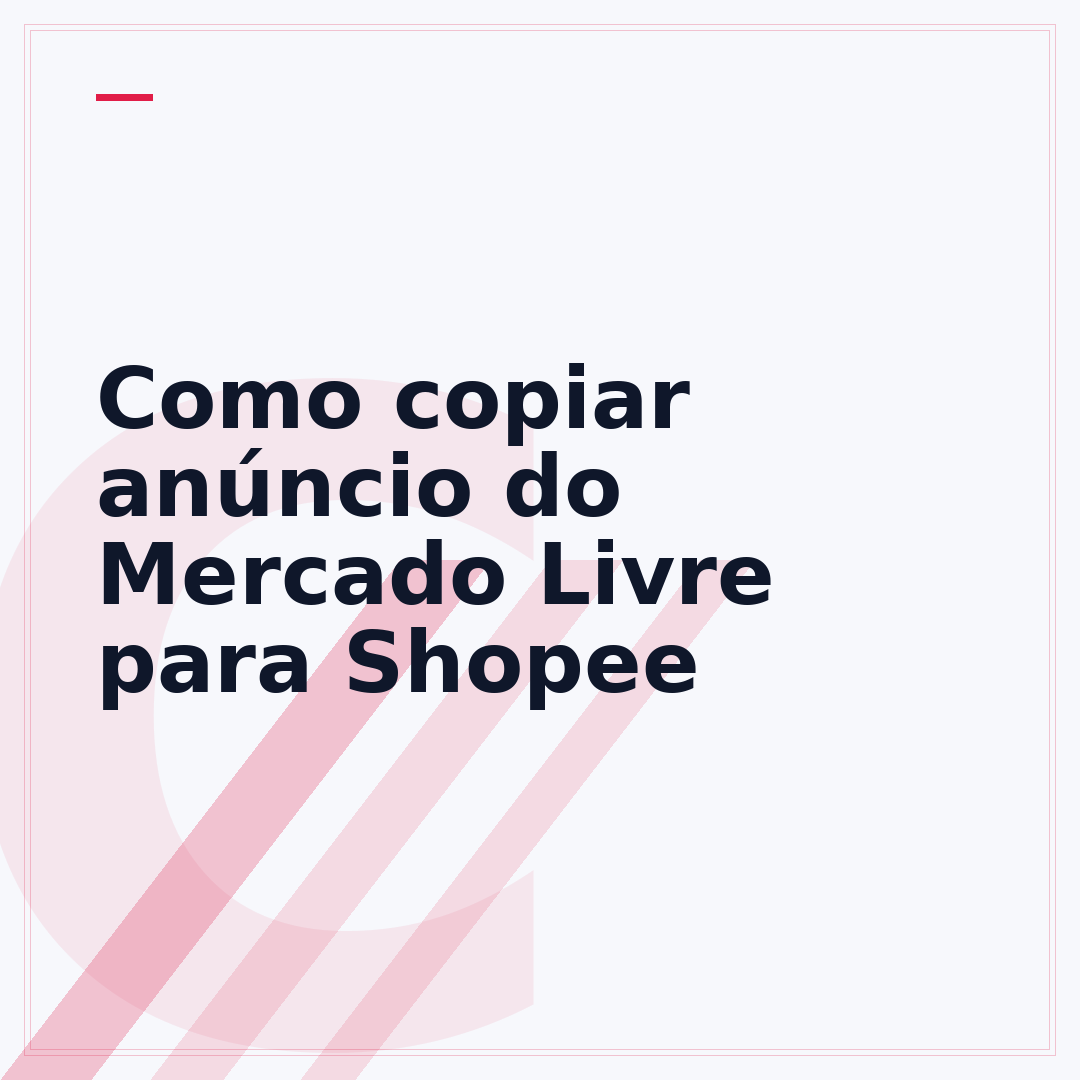Como copiar anúncio do Mercado Livre para Shopee