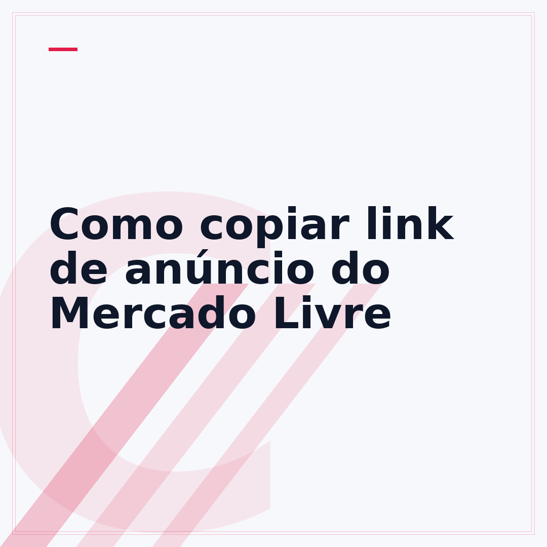 Como copiar link de anúncio do Mercado Livre