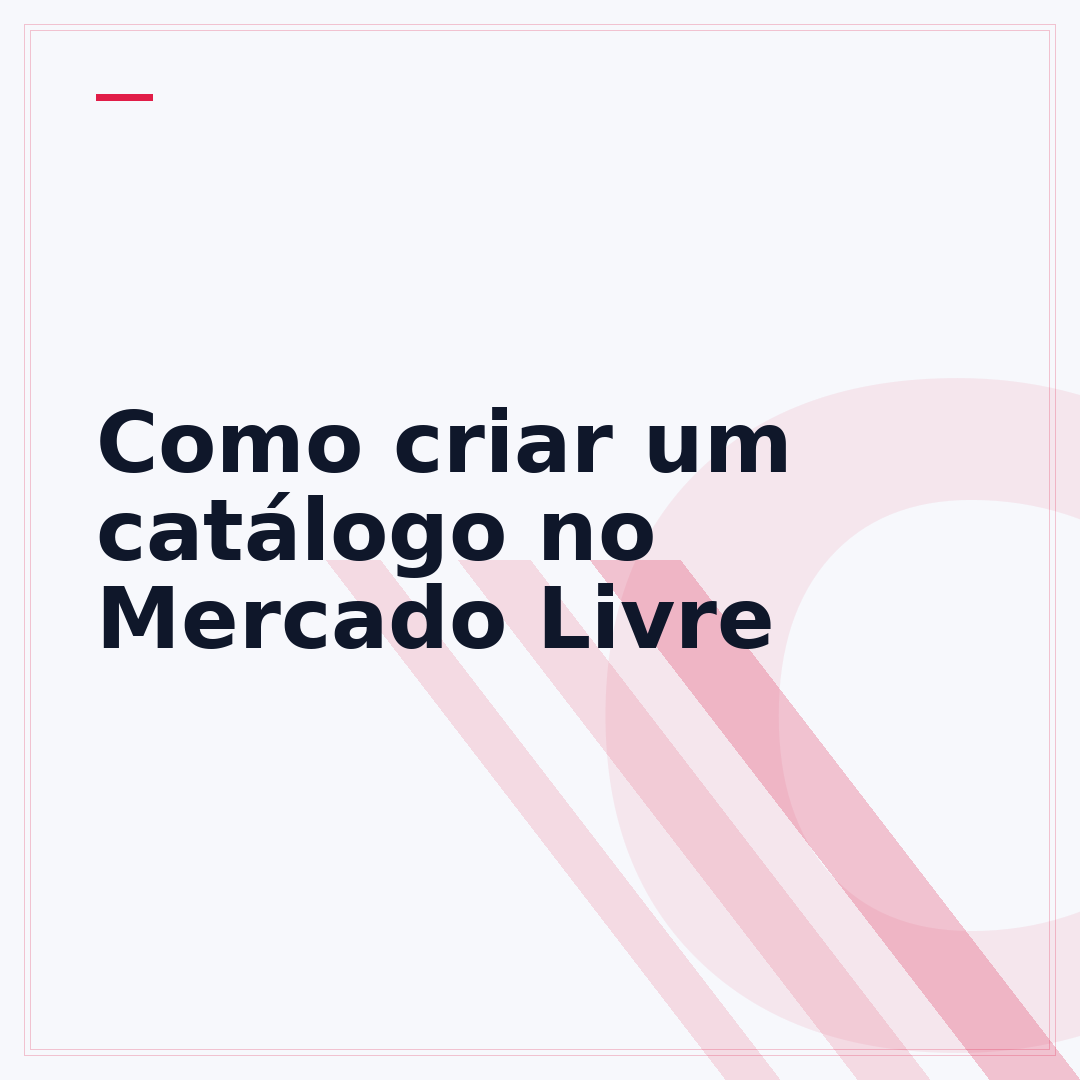 Como criar um catálogo no Mercado Livre