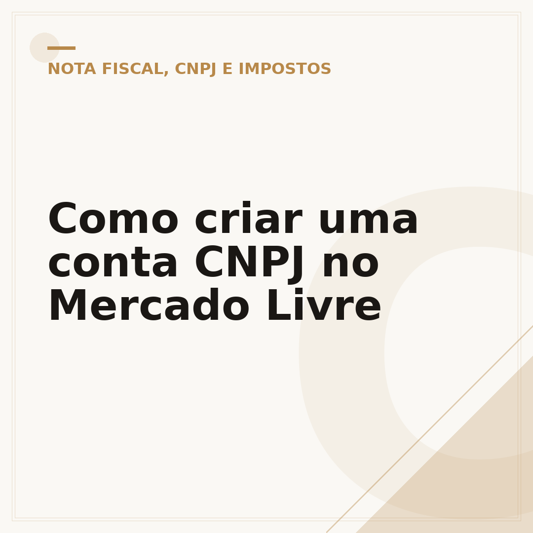 Como criar uma conta CNPJ no Mercado Livre