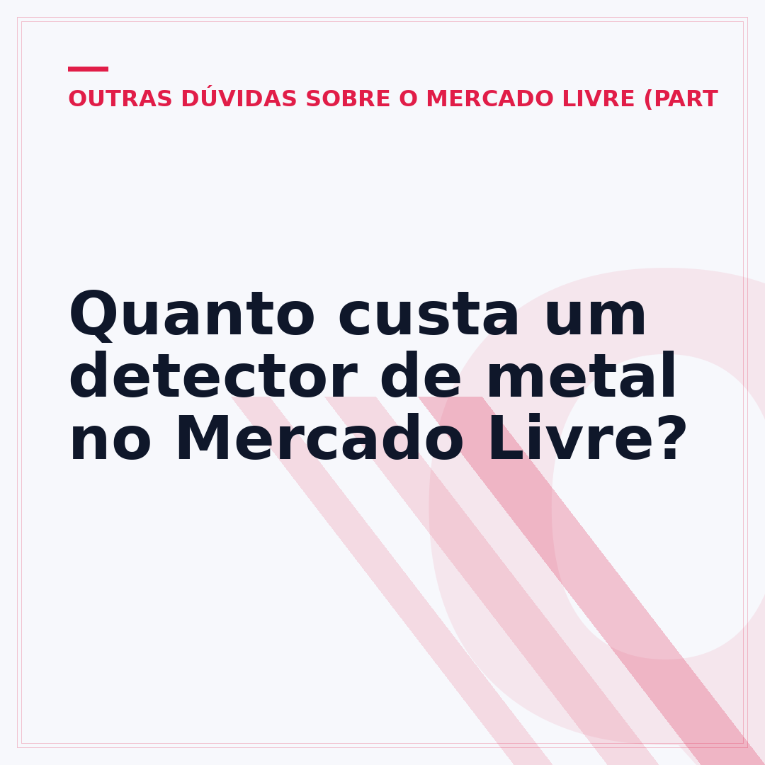 Quanto custa um detector de metal no Mercado Livre?